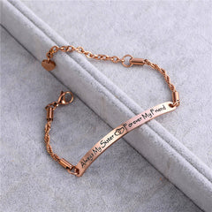 Customizable Always My Sister Forever My Friend Bracelet
