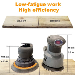 Electric 5mm Random Orbital Sander Brushless 350W 3A Multi-function Variable Speed Electric Corded Orbital Sanders Machine With 10 Sanding Paper For Woodworking R7303-5.0mmOrbit