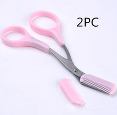 Beauty tools eyebrow scissors with eyebrow comb