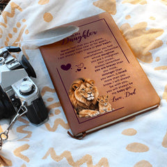 To My Daughter Your Crown Vegan Leather Journal | Graduation Milestone Edition