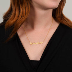 Classic Heart Style Name Necklace | Personalized Graduation Gift for Her