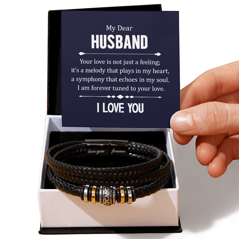 The Structural Bond — Braided Leather Bracelet with Magnetic Clasp
