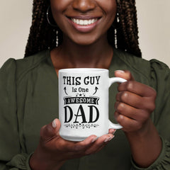 This Guy Is One Awesome Dad: Personalized Ceramic Mug
