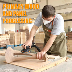Electric 5mm Random Orbital Sander Brushless 350W 3A Multi-function Variable Speed Electric Corded Orbital Sanders Machine With 10 Sanding Paper For Woodworking R7303-5.0mmOrbit