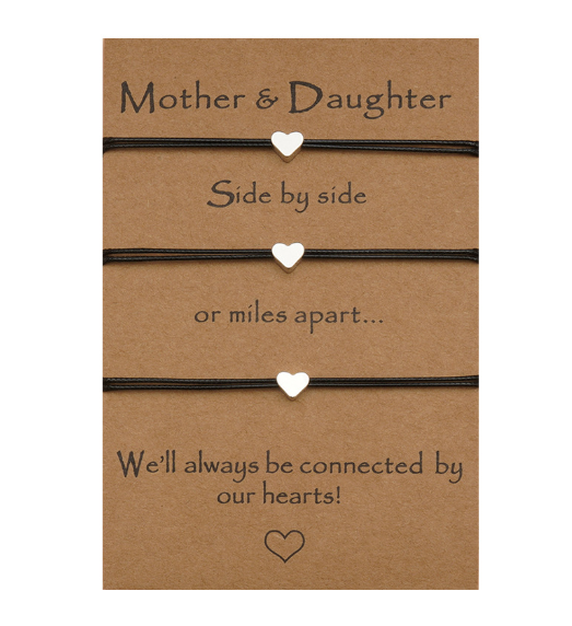 Mother-Daughter Bracelet in 925 Sterling Silver (One Piece)