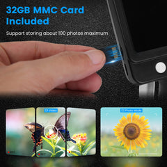1Pc 4.3Inch LCD Digital Microscope 1,000X 1080P Photo Video Error Coin Magnifier With 8 Dimmable LED Lights PC Views Compatible With MacOS Windows Included 32GB Card